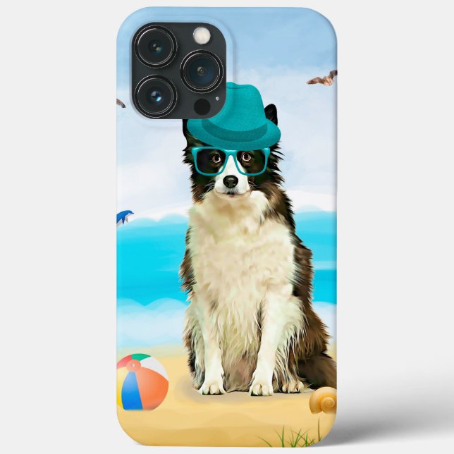 Border Collie Hund am Strand Case-Mate iPhone Hülle (Rückseite)
