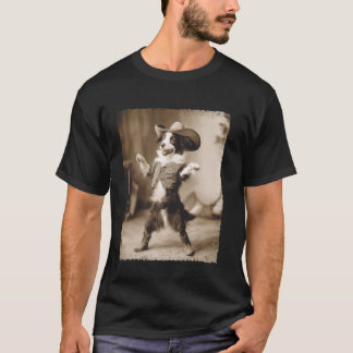 Border Collie Hund Cowboy T-Shirt