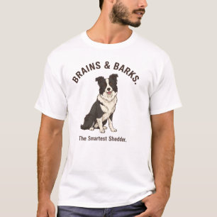 Border Collie Hund Mama Papa Kunst: Intelligentest T-Shirt
