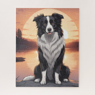 Border Collie Hund Puzzle