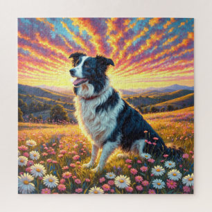 Border Collie Hund Puzzle