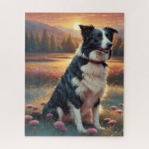 Border Collie Hund Puzzle