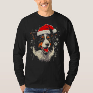 Border Collie Hund Weihnachten T-Shirt