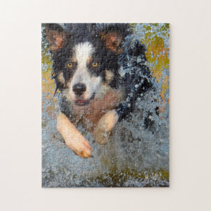 Border Collie Hunde. Puzzle
