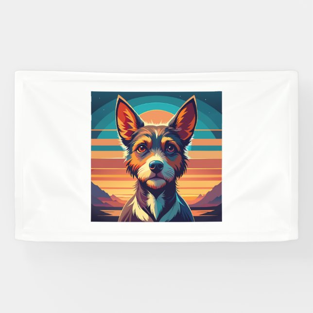Border Collie-Hunde-Shirt Banner (Horizontal)