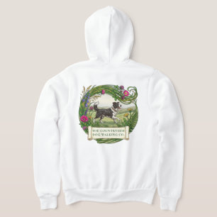 Border Collie Hundeausführer Custom Zip-Up-Kapuzen Hoodie