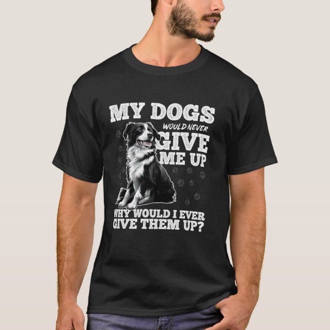 Border Collie-Hundebesitzer T-Shirt (Vorderseite)