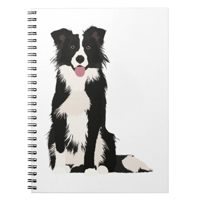 Border Collie Illustration! Notizblock (Vorderseite)