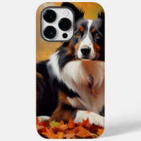 Border Collie im Herbst Leaves Fall Inspiriert