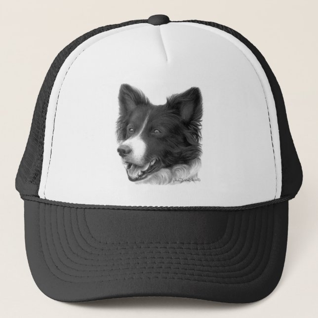 Border-Collie-Kappe Truckerkappe (Vorderseite)