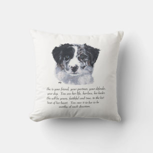 Border Collie Keepsakes Kissen