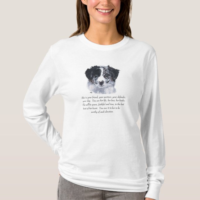 Border Collie Keepsakes T-Shirt (Vorderseite)
