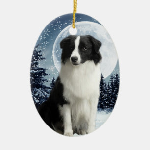 Border Collie Keramikornament