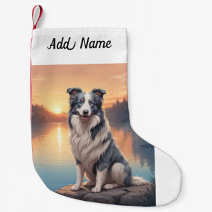 Border Collie Kleiner Weihnachtsstrumpf