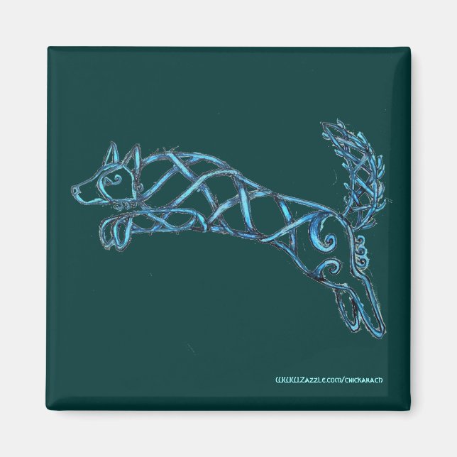 Border Collie Knot, Magnet (Vorne)