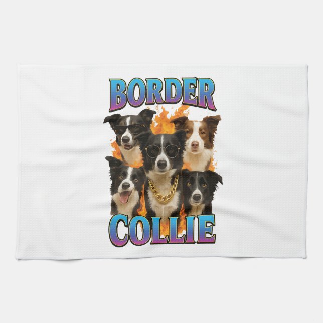 Border Collie Kopie Geschirrtuch (Horizontal)