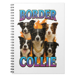 Border Collie Kopie Notizblock
