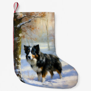 Border Collie Let It Schnee Weihnachten Kleiner Weihnachtsstrumpf