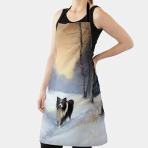 Border Collie Let It Schnee Weihnachten Schürze