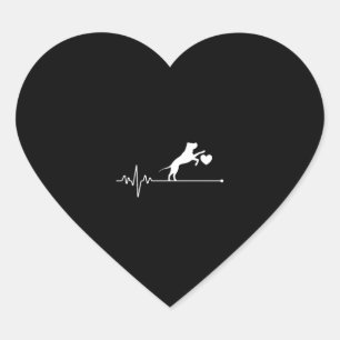 Border Collie Lover Mama gibt Heartbeat Mutter D Herz-Aufkleber