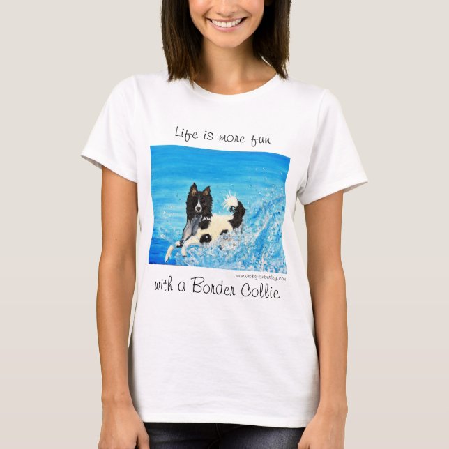 Border Collie Lovers T - Shirt (Vorderseite)