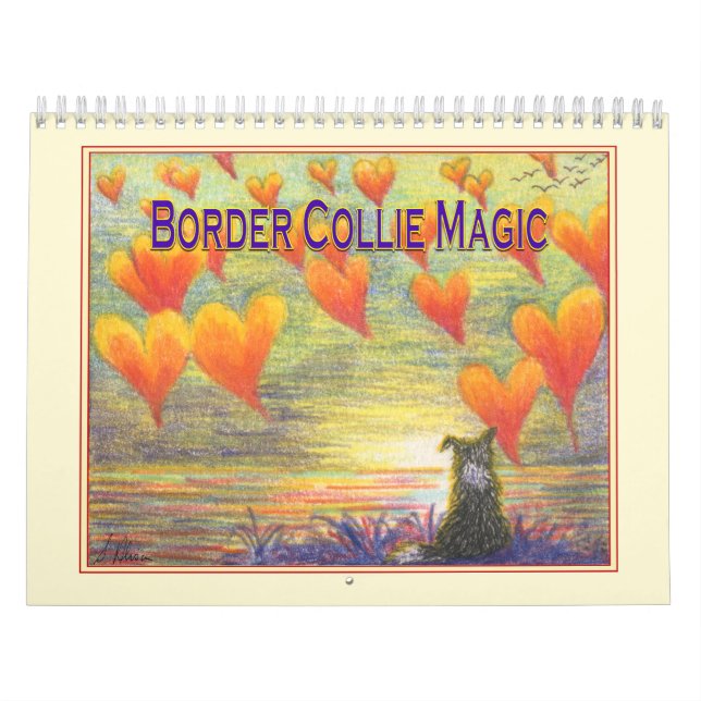 Border Collie Magic Wall Kalender, Bild einen Mona Kalender (Titelbild)