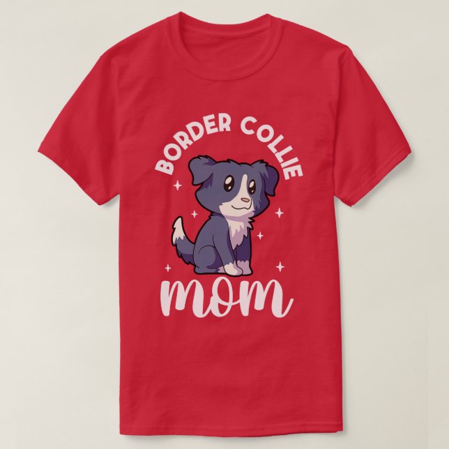 Border Collie Mama Border Collie T-Shirt (Design vorne)