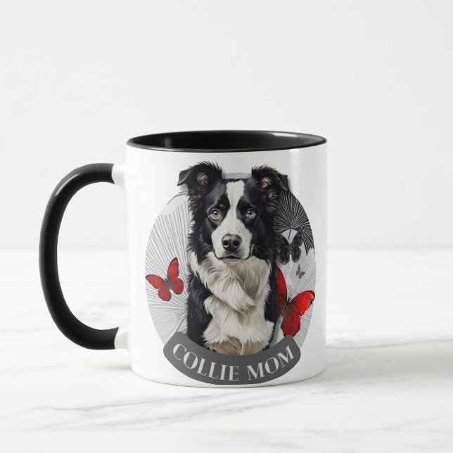 Border Collie Mama-Tasse – Kaffee-Geschenktasse fü Tasse (Links)