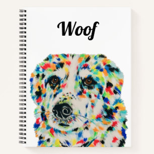 Border Collie Mix Notebook 8,5" x 11" Notizbuch