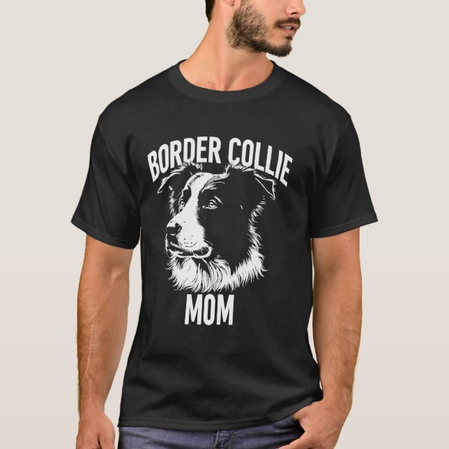 Border Collie Mutter T-Shirt (Vorderseite)