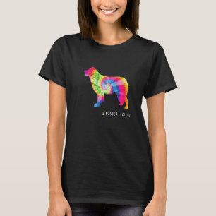 Border Collie Niedlich Puppy Hundebesitzer Hippy K T-Shirt