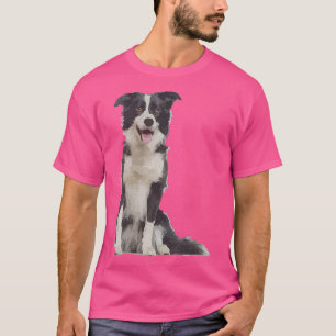 Border Collie Niedlich White Dog T-Shirt