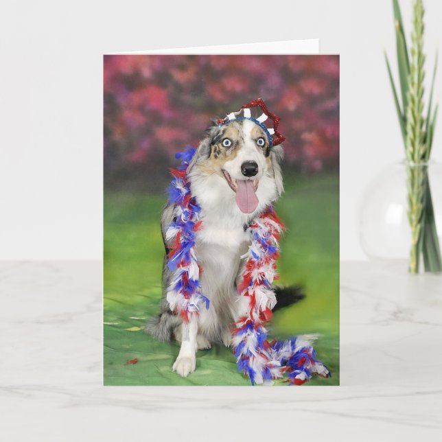 Border-Collie Notecard~Memorial Tag Karte (Vorderseite)