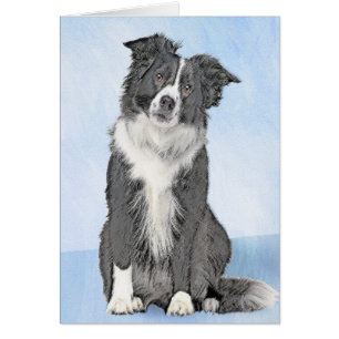 Border Collie Painting - Niedliche Original Dog Ar