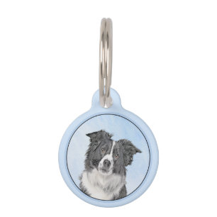 Border Collie Painting - Niedliche Original Hunde Haustiermarke