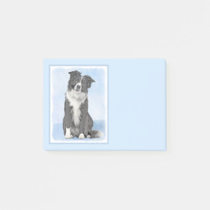 Border Collie Painting - Niedliche Original Hunde  Post-it Klebezettel