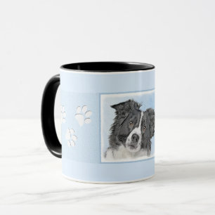 Border Collie Painting - Niedliche Original Hunde  Tasse