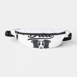Border Collie Papa Leben ist hart Vintage-Shirt-De Bauchtasche