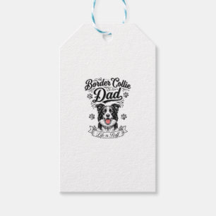 Border Collie Papa Vintage Gravur Hund Shirt Desig Geschenkanhänger