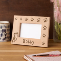 Border Collie Paw Print Dog Name