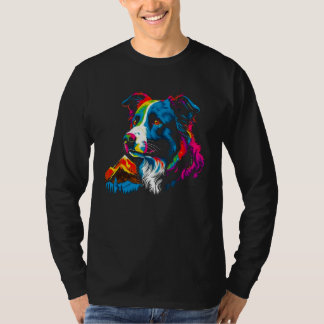 Border Collie Pop-Art T-Shirt