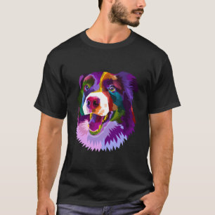 Border Collie Pop Kunstmuseum Monte San Giorgio T-Shirt