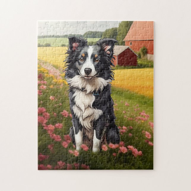 Border Collie Puzzle (Vertikal)