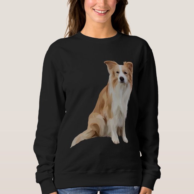 Border Collie Red Sweatshirt (Vorderseite)