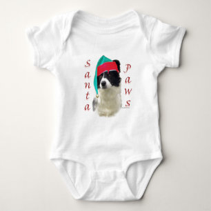 Border Collie Santa Paws Baby Strampler