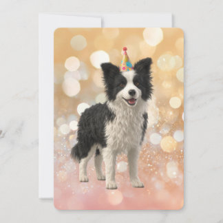Border Collie Schäferhund Einladung