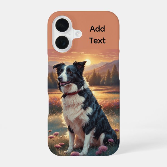 Border Collie Schäferhund iPhone 16 Hülle (Rückseite)