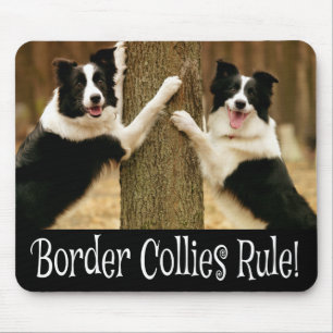 Border Collie Schwarz Weiß Welpe Hundeliebe Mousepad