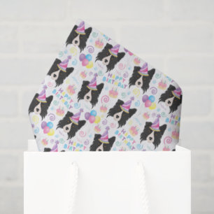 Border Collie Seidenpapier