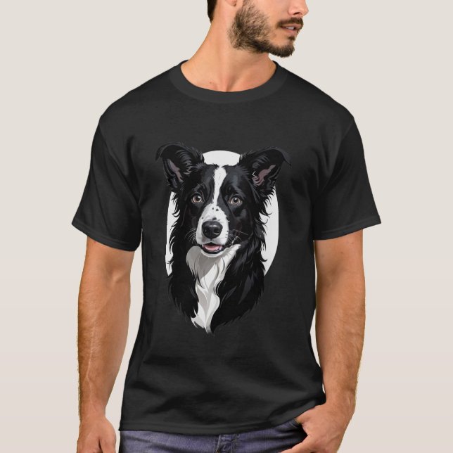 Border Collie Shirt (Vorderseite)